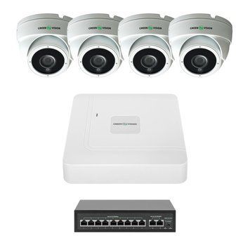 Комплект відеоспостереження на 4 камери GV-IP-K-W99/4 4MP LP39049 фото