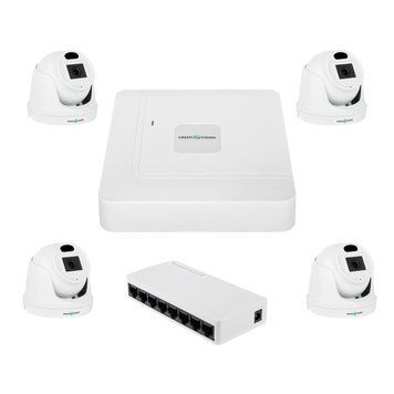 Комплект відеоспостереження на 4 камери GV-IP-K-W96/4 3MP LP30515 фото