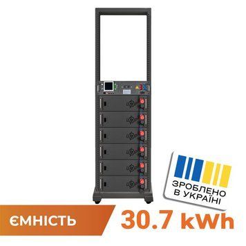 Акумулятор LP LiFePO4 Battery HVM 307,2V 100Ah (30720 Wh) BMS 125А AB Lrack black LP38243 фото