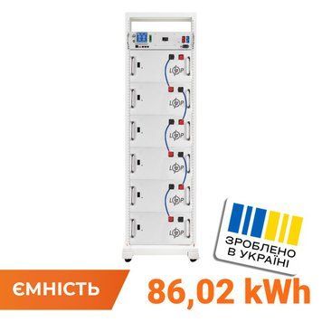 Акумулятор LP LiFePO4 Battery HVM 307,2V 280Ah (86016 Wh) BMS 125А AB Lrack white LP38405 фото