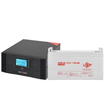 Комплект резервного живлення LP (LogicPower) ДБЖ + гелева батарея (UPS B1500 + АКБ GL 1440W) LP19996 фото