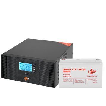 Комплект резервного живлення LP (LogicPower) ДБЖ + гелева батарея (UPS B1500 + АКБ GL 1200W) LP19995 фото