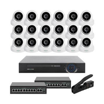 Комплект відеоспостереження на 18 камер GV-IP-K-W85/18 5MP LP29590 фото