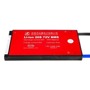 BMS плата Li-ion 72V 20S Dis 40A Ch 30A LP9513 фото