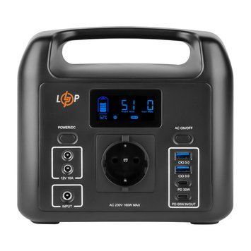 Багатофункціональна портативна зарядна станція LP CHARGER 160 (160W, 204Wh) LP20051 фото