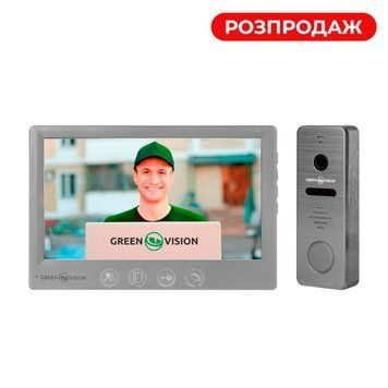 Комплект відеодомофону GreenVision GV-002-GV-058+GV-005 LP20345 фото