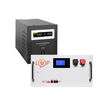 Комплект резервного живлення LogicPower B6000 + літієва (LiFePO4) батарея 16128 Ватт LP40707 фото