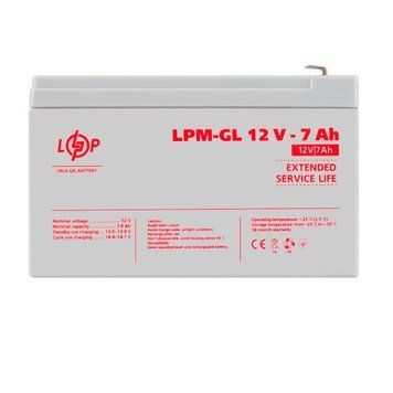 Акумулятор гелевий LPM-GL 12V - 7 Ah LP6560 фото