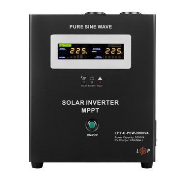Сонячний інвертор (ДБЖ) LogicPower LPY-C-PSW-2000VA (1400W) MPPT24V LP4126 фото