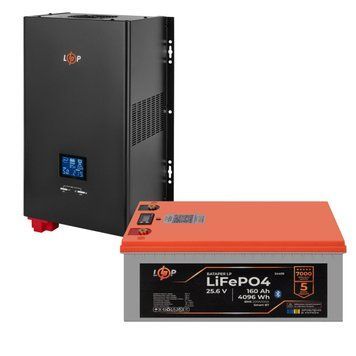Комплект резервного живлення LogicPower 3600W + літієва (LiFePO4) батарея 5888Wh LP40159 фото