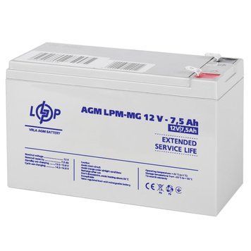 Акумулятор мультигелевий LPM-MG 12V - 7.5 Ah LP6554 фото