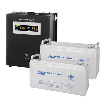 Комплект резервного живлення LP (LogicPower) ДБЖ + мультигелева батарея (UPS W1500 + АКБ MG 2880Wh) LP19807 фото