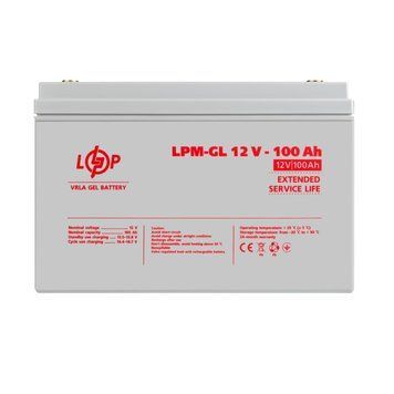 Акумулятор гелевий LPM-GL 12V - 100 Ah LP3871 фото