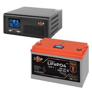 КРЖ LogicPower B1500 + літієва (LiFePO4) батарея 1280 Ватт (19408+37476 100 Ah) LP40147 фото