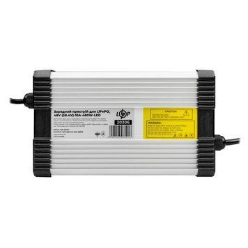 Зарядний пристрій для акумуляторів LiFePO4 48V (58.4V)-10A-480W-LED LP20306 фото