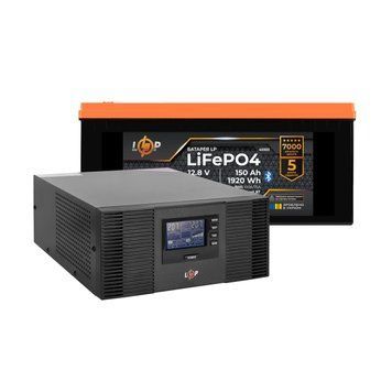 Комплект резервного живлення LogicPower ДБЖ 1050W + літієва (LiFePO4) батарея 1920 Wh LP40313 фото