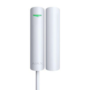 Проводной датчик открытия для помещений AJAX DoorProtect Fibra (white) LP22468 фото