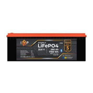 Акумулятор LP LiFePO4 25,6V - 280 Ah (7168Wh) (BMS 200A/200А) пластик Smart BT LP37398 фото