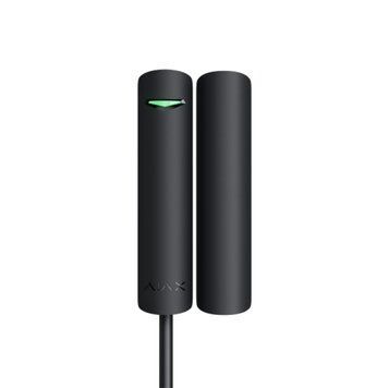 Проводной датчик открытия для помещений AJAX DoorProtect Fibra (black) LP22467 фото
