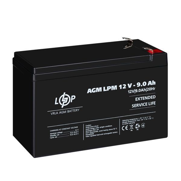 Распродажа Аккумулятор AGM LPM 12V - 9 Ah LP40136 фото